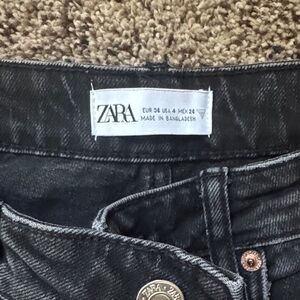 Zara Charcoal Denim Trousers